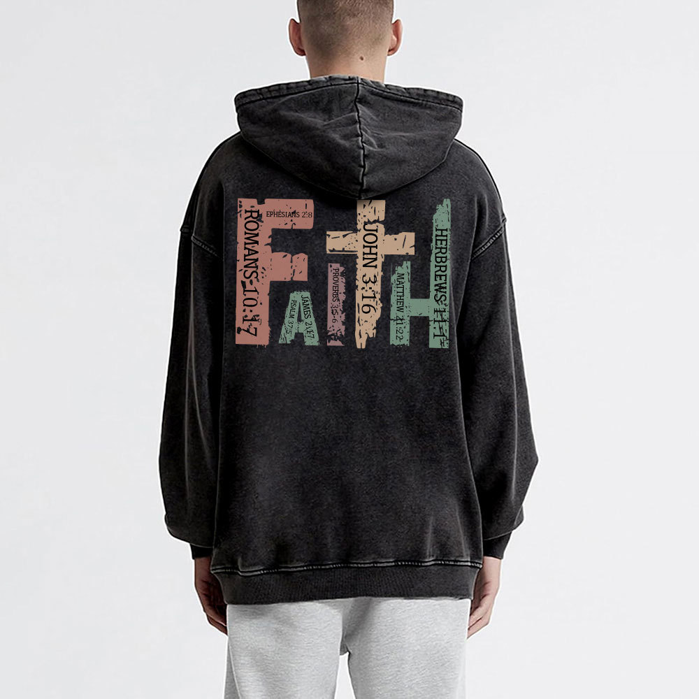 Faith Christian Washed Hoodie