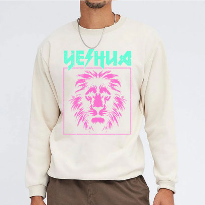 Yeshua Lion Christian Washed Sweatshirt