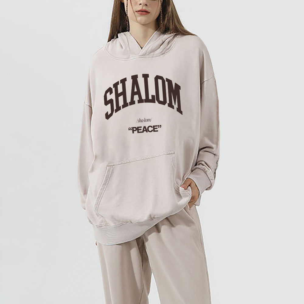 SHALOM Christian Washed Hoodie