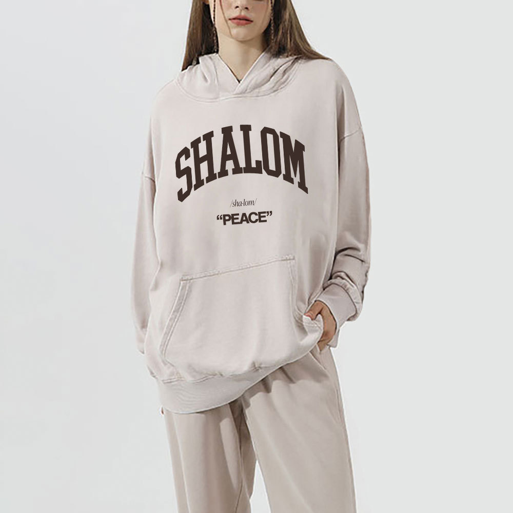 SHALOM Christian Washed Hoodie