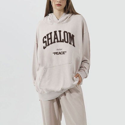 SHALOM Christian Washed Hoodie