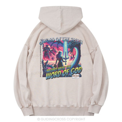 Sword Of The Spirit Christian Washed Hoodie