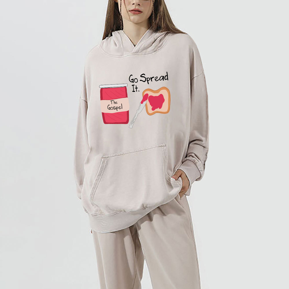 The Gospel Go Spread It Christian Washed Hoodie