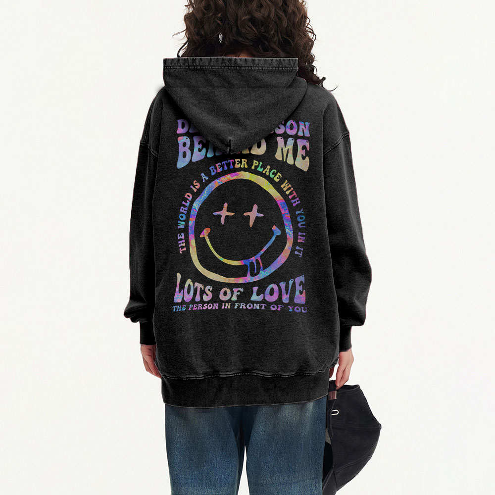 Dear Person Behind Me Christian Washed Hoodie