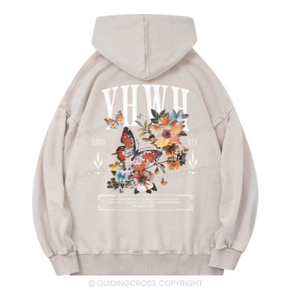 YHWH Christian Washed Hoodie
