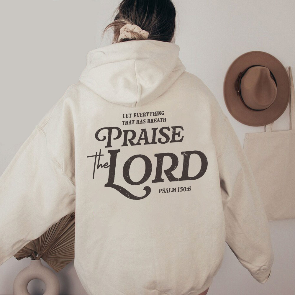 Praise The Lord Christian Washed Hoodie