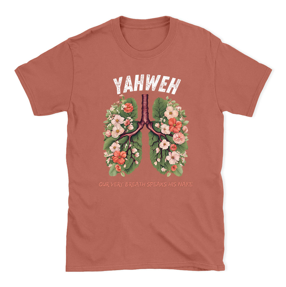 Yahweh Leaf Flower Lung Christian T-Shirt