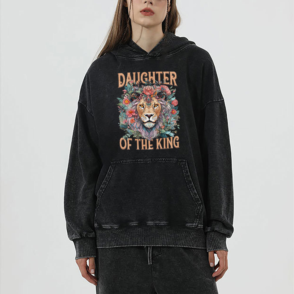 Daughter Of The King Christian Washed Hoodie