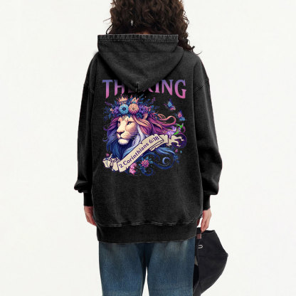 Daughter Of The King Christian Washed Hoodie