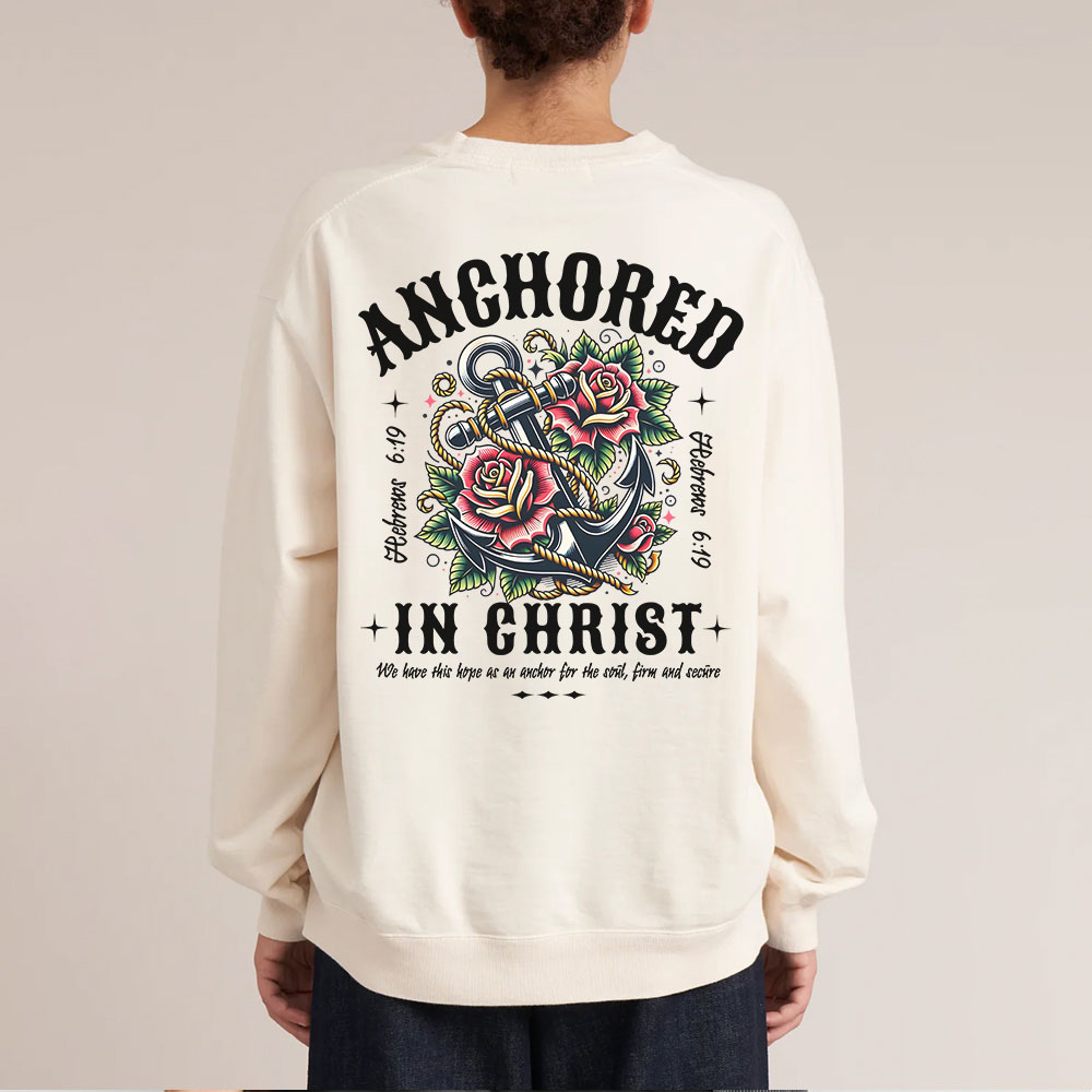 Anchored Christian Washed Sweatshirt