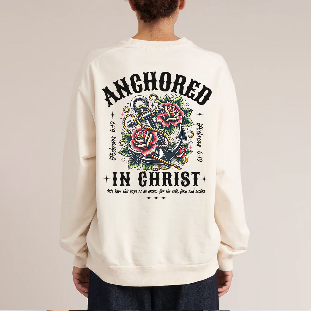 Anchored Christian Washed Sweatshirt