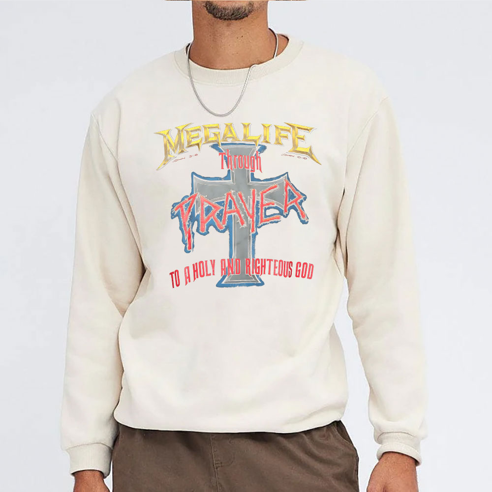 Prayer Christian Washed Sweatshirt