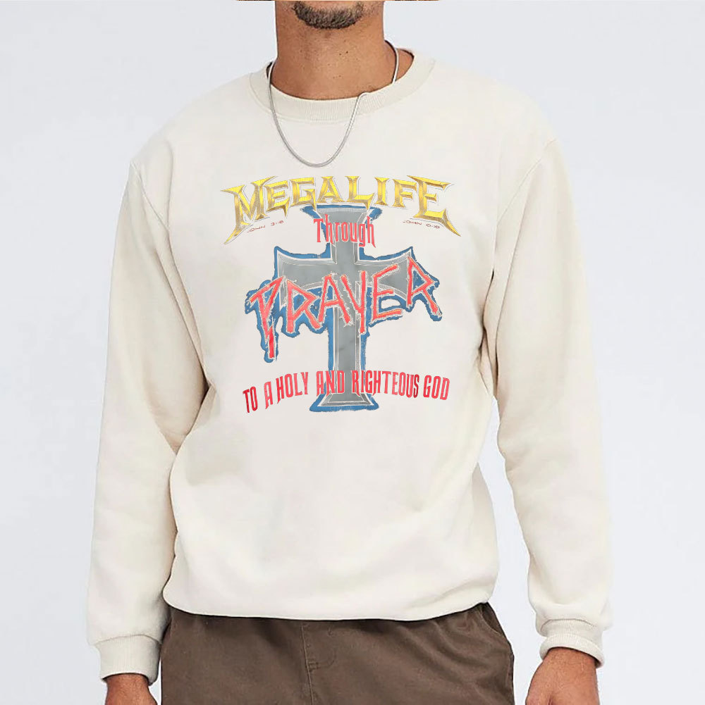 Prayer Christian Washed Sweatshirt