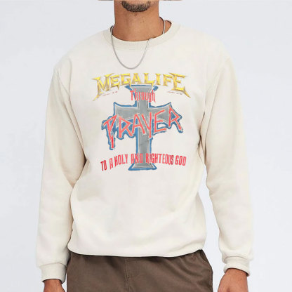 Prayer Christian Washed Sweatshirt