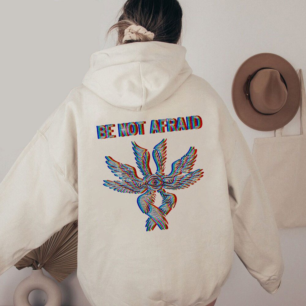 Be Not Afraid Jesus Christian Washed Hoodie