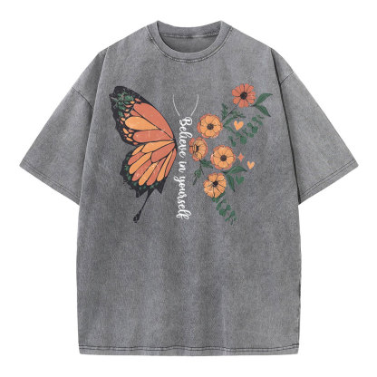 Believe In Yourself Christian Washed T-Shirt