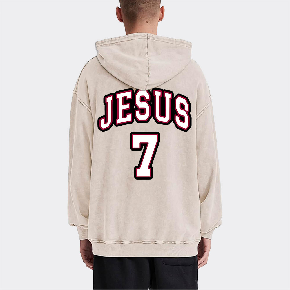 Jesus Team Christian Washed Hoodie
