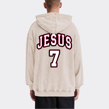 Jesus Team Christian Washed Hoodie