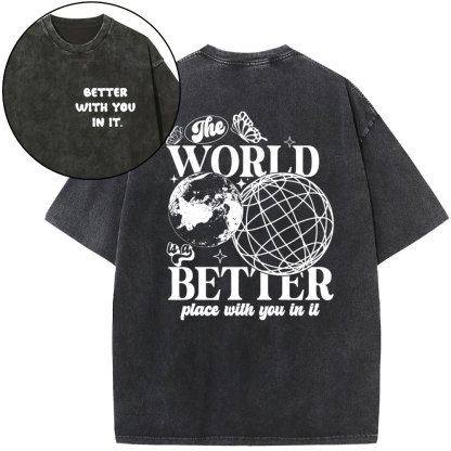 Better With You In It Christian Washed T-Shirt