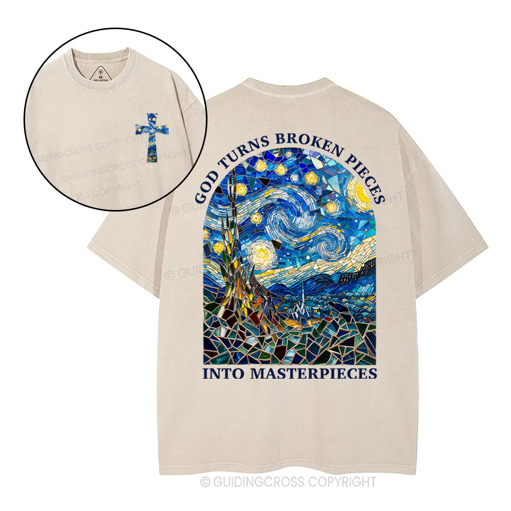 Double-sided sample washed T-Shirt Sale - GuidingCross