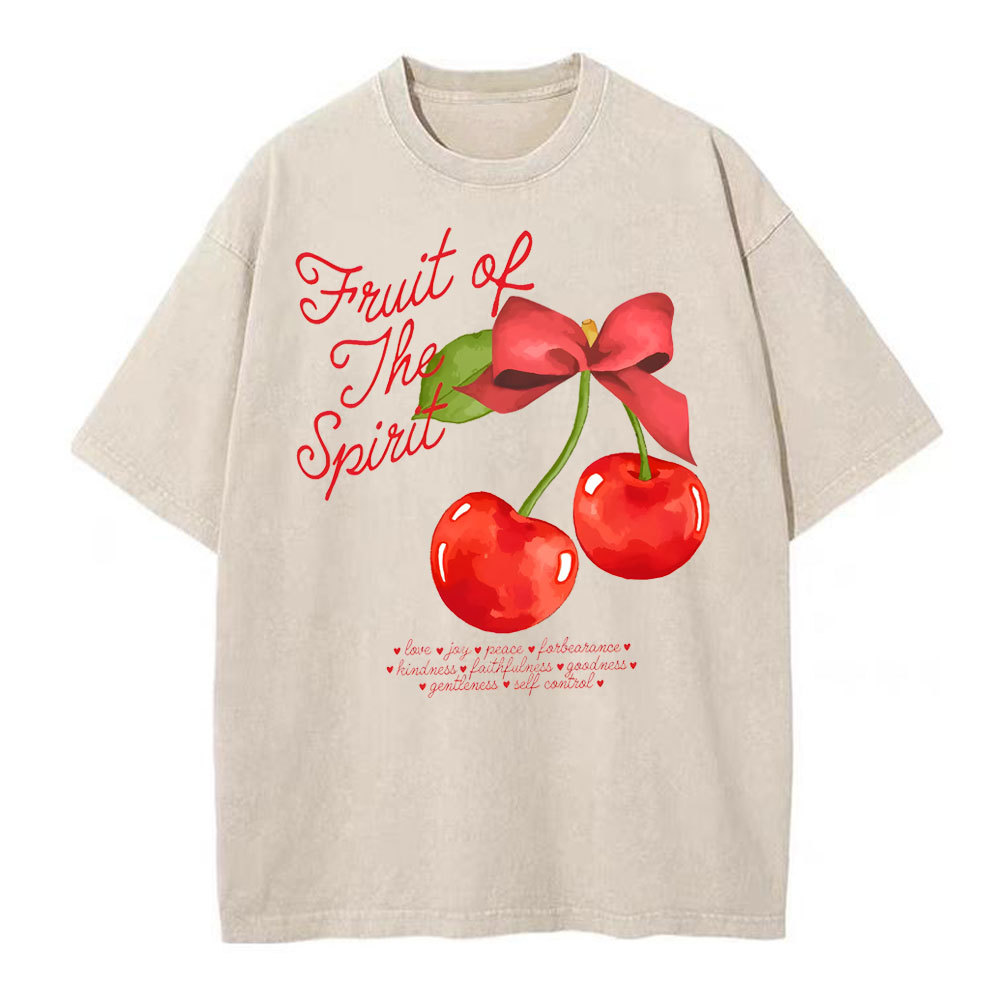 Fruit Of Spirit Christian Washed T-Shirt