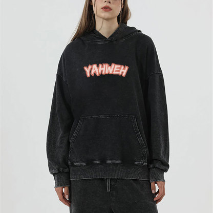 YAHWEH Our Very Breath Speaks His Name Christian Washed Hoodie
