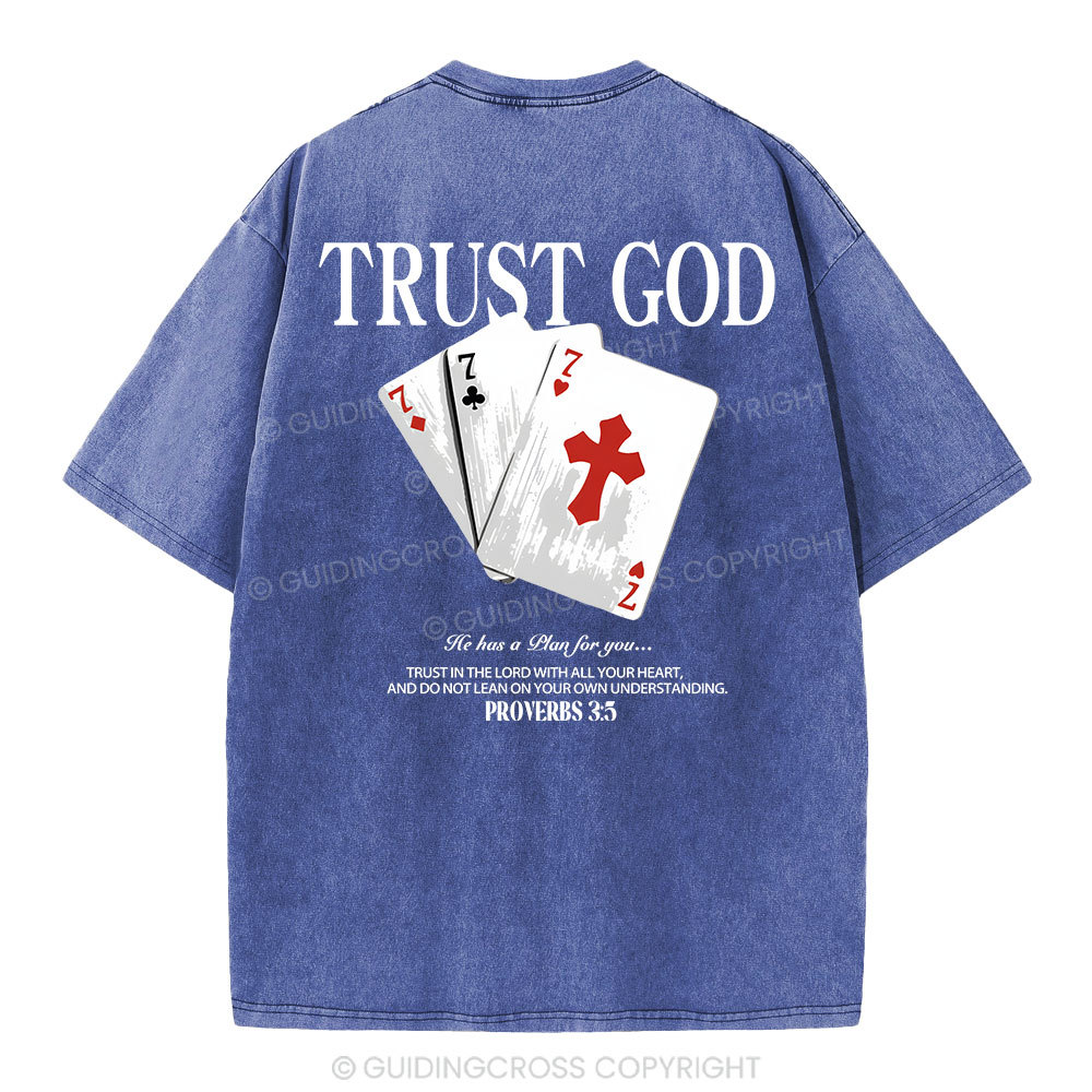 Trust God Christian Washed T-Shirt