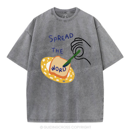 Spread The Word Christian Washed T-Shirt