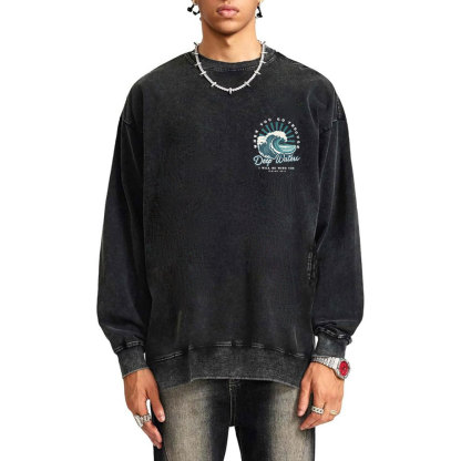 Deep Water Christian Washed Sweatshirt