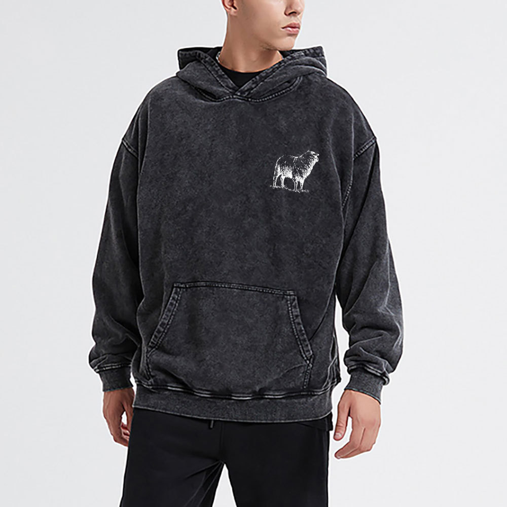 He Left The 99 To Rescue Me Christian Washed Hoodie