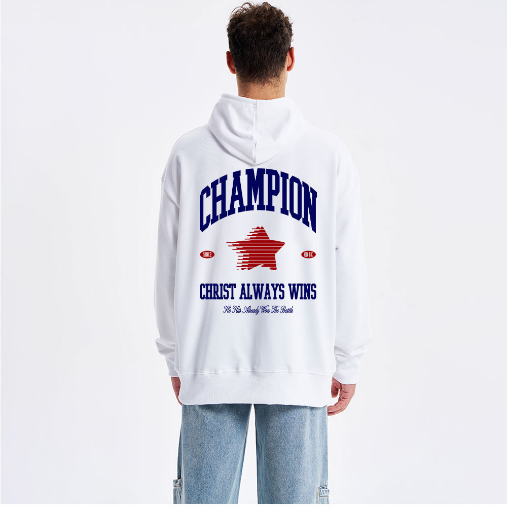 Christ Always Wins Classic Christian Hoodie