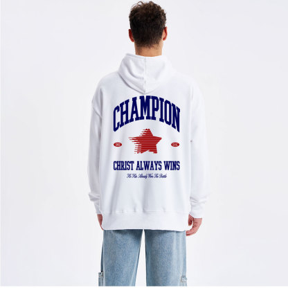 Christ Always Wins Classic Christian Hoodie