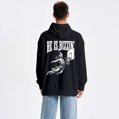 He Is Rizzin Classic Christian Hoodie