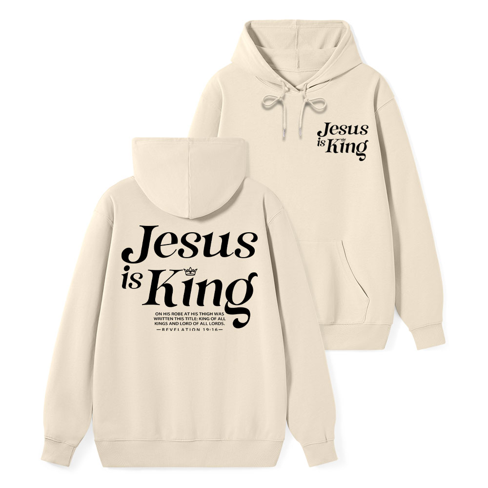 Jesus Is King Classic Christian Hoodie