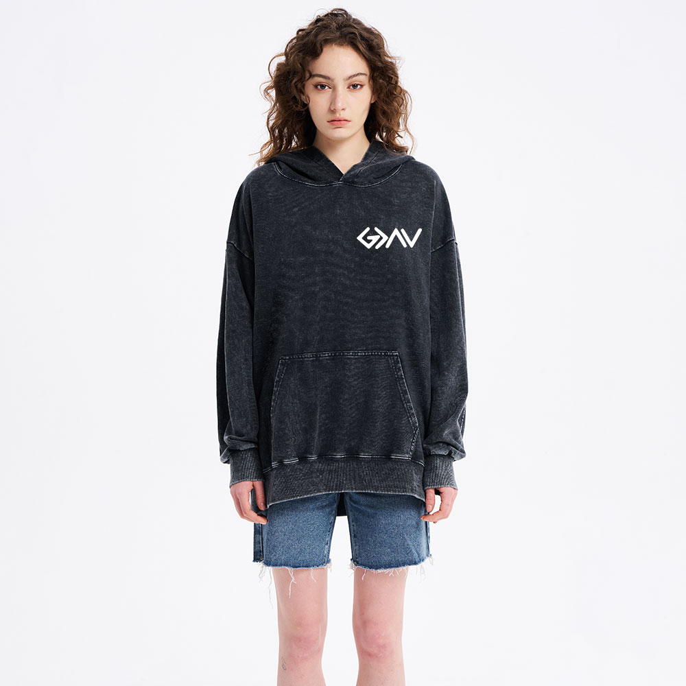 God Is Greater Than The Highs And Lows Christian Washed Hoodie