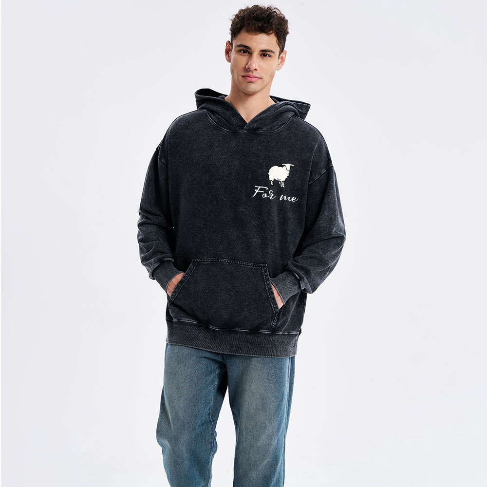 He Left The 99 Christian Washed Hoodie