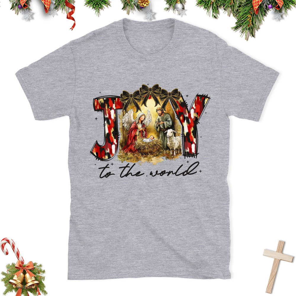 Joy To The World Christian Christmas T-Shirt