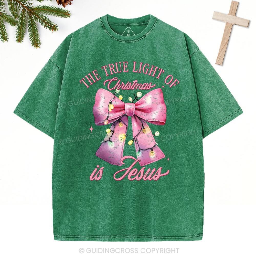 SAY JEEZ Chrisrtian Christmas Washed T-Shirt Sale - GuidingCross