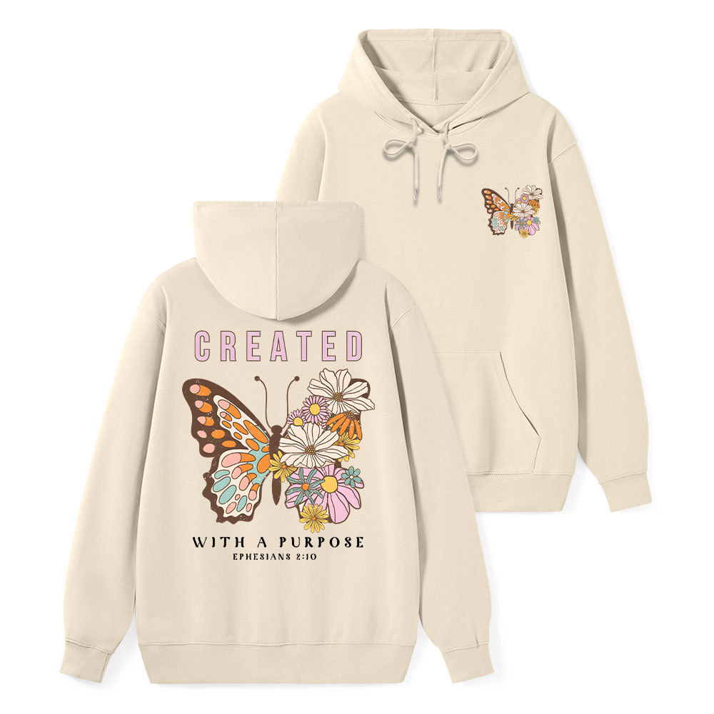 Created With Purpose Classic Christian Hoodie