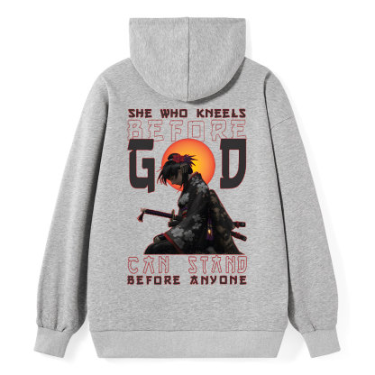 She Who Kneels Before God Classic Christian Hoodie