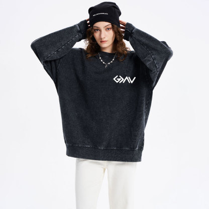 God Is Greater Than The Highs And Lows Christian Washed Sweatshirt