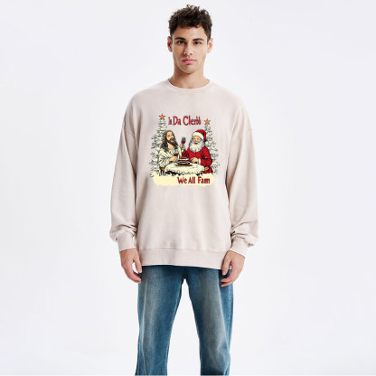 In Da Clerb We All Fam Christian Washed Sweatshirt