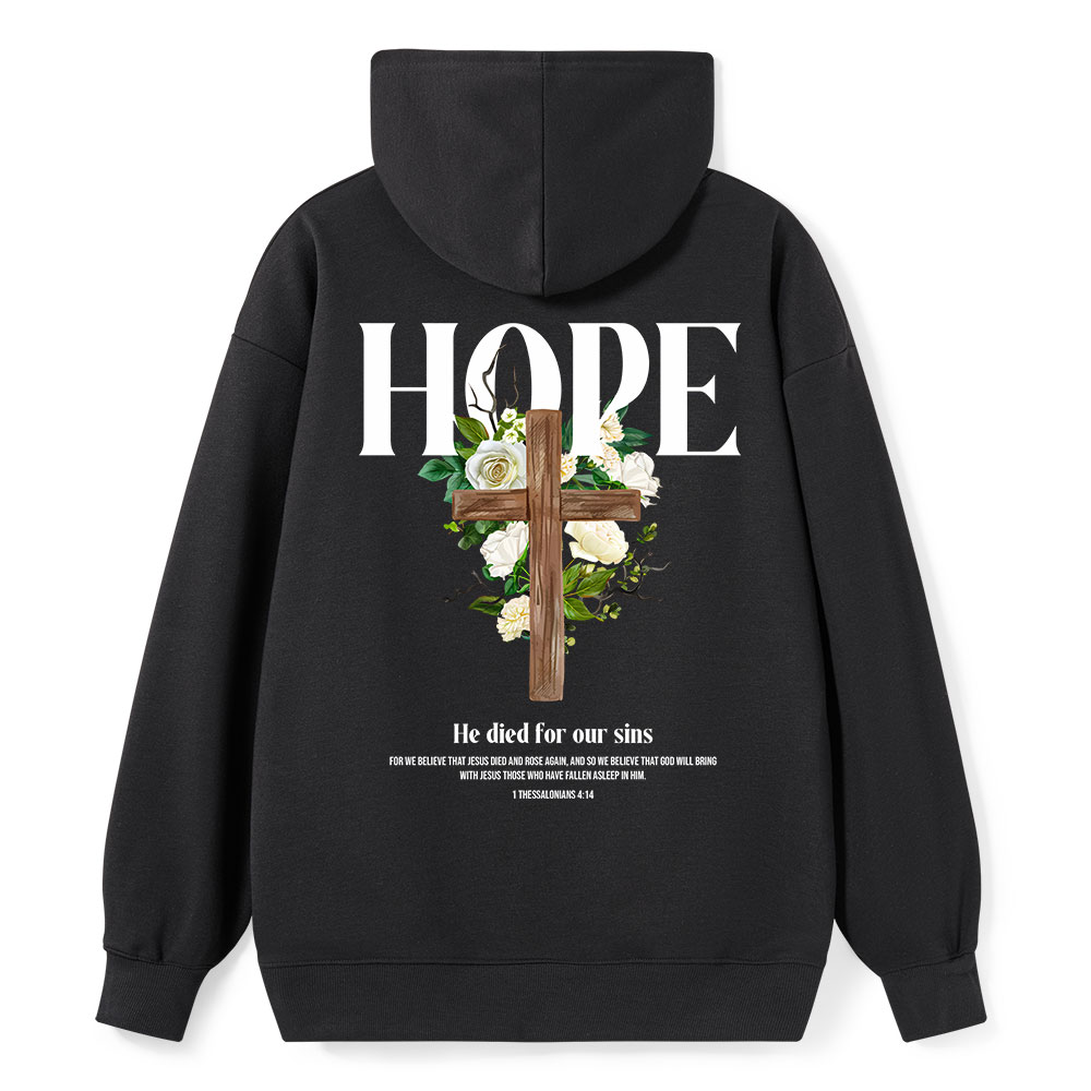 He Died For Our Sins Classic Christian Hoodie