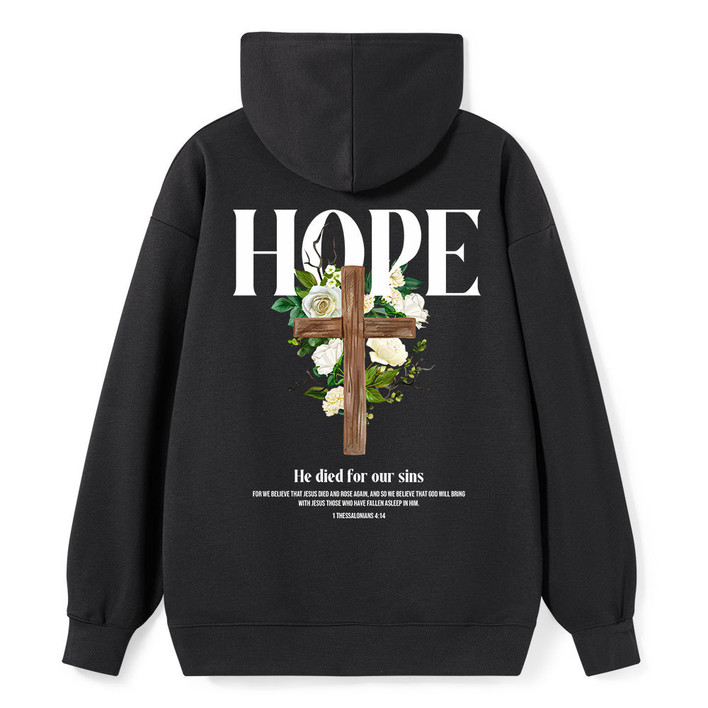He Died For Our Sins Classic Christian Hoodie