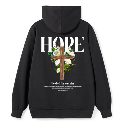 He Died For Our Sins Classic Christian Hoodie