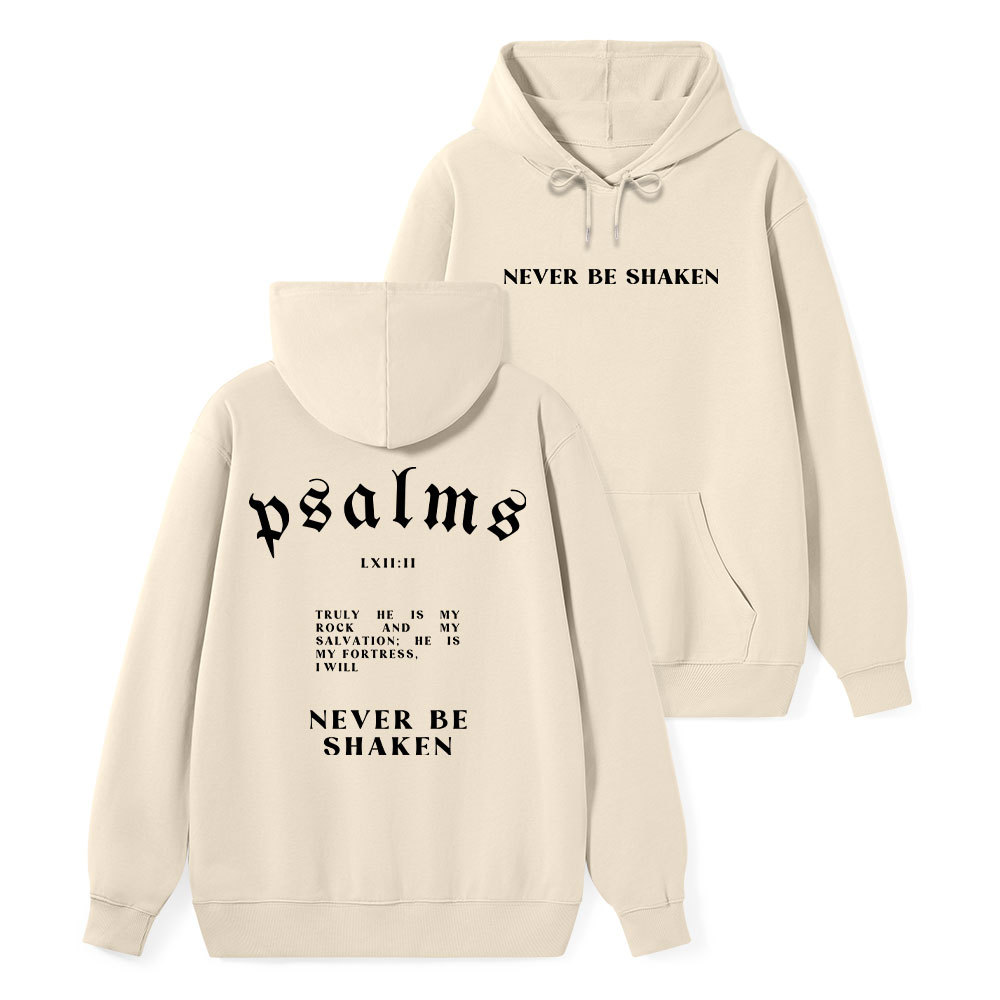 Never Be Shaken Classic Christian Hoodie