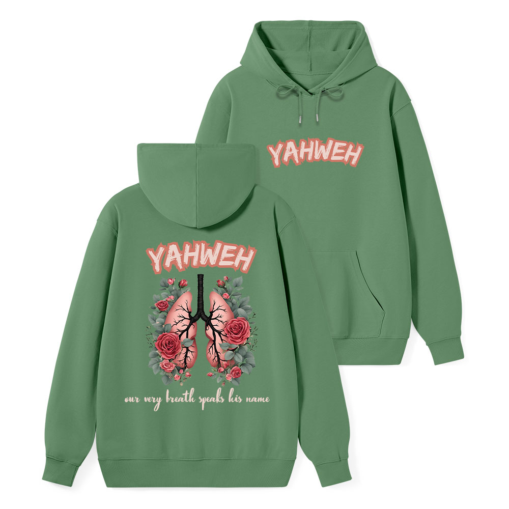 YAHWEH Our Very Breath Speaks Classic Christian Hoodie