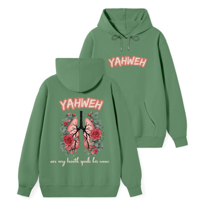 YAHWEH Our Very Breath Speaks Classic Christian Hoodie