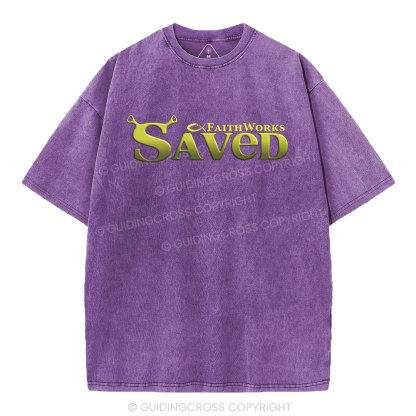 Saved Christian Washed T-Shirt