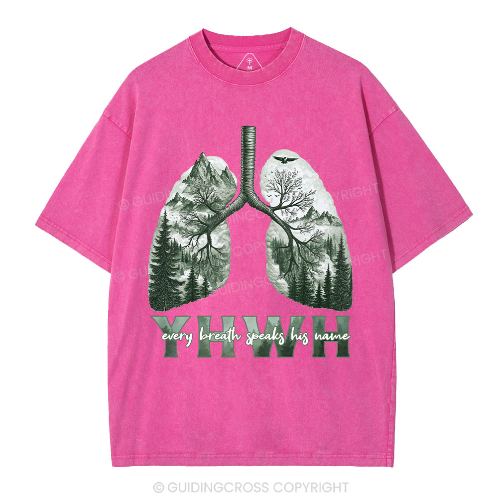 YHWH Nature Outdoors Christian Washed T-Shirt